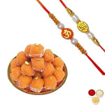 One Rakhi 250 Gms Motichoor Ladoo 1 Pack of Roli & Chawal - Panji Sweets & Savouries LTD