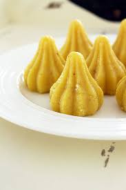 Kesar Mava Modak - Panji Sweets & Savouries LTD
