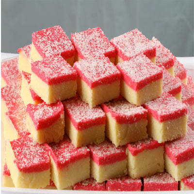 Pink Coconut Barfi - Panji Sweets & Savouries LTD